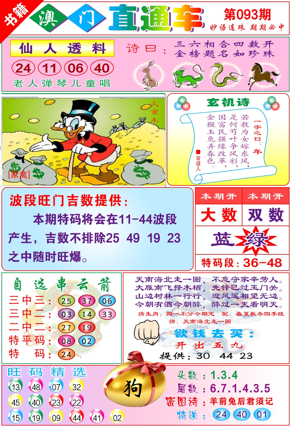 093期白姐直通车[图]