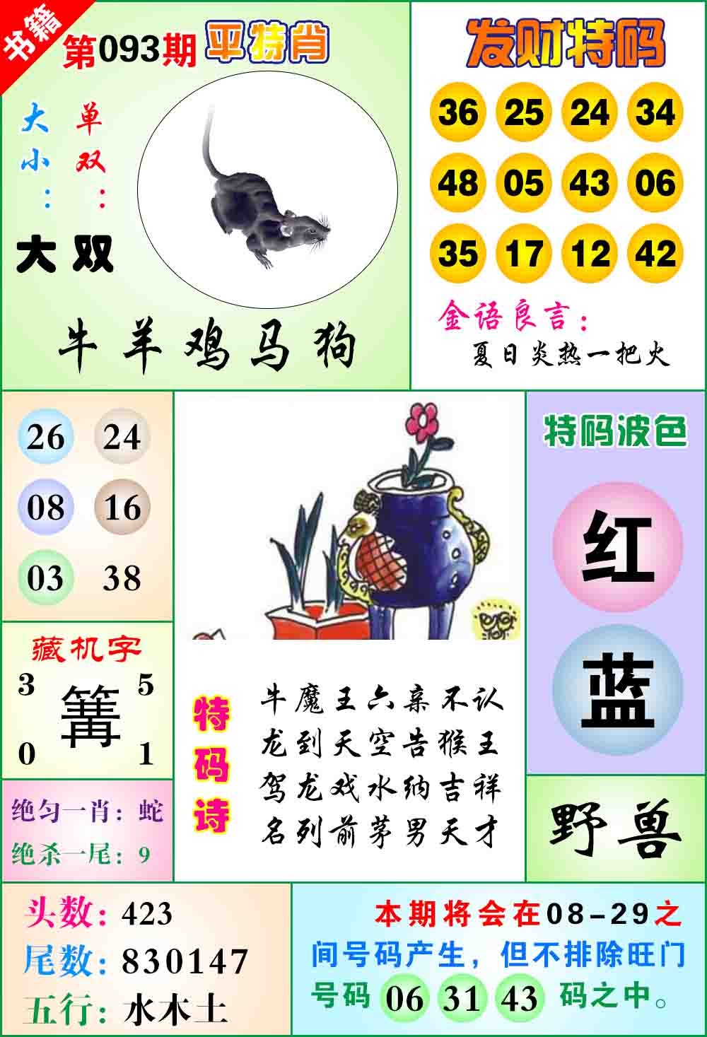 093期澳门天王宝典[图]